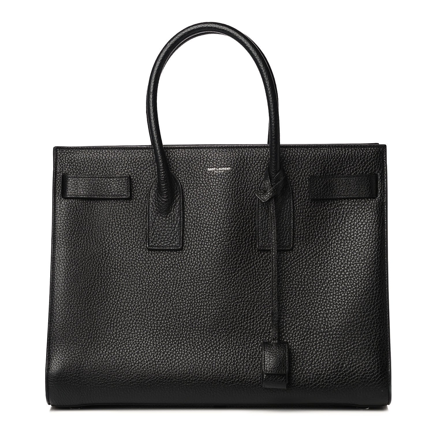 Saint Laurent Grained Calfskin Large Sac De Jour Carryall Black 2 of 9