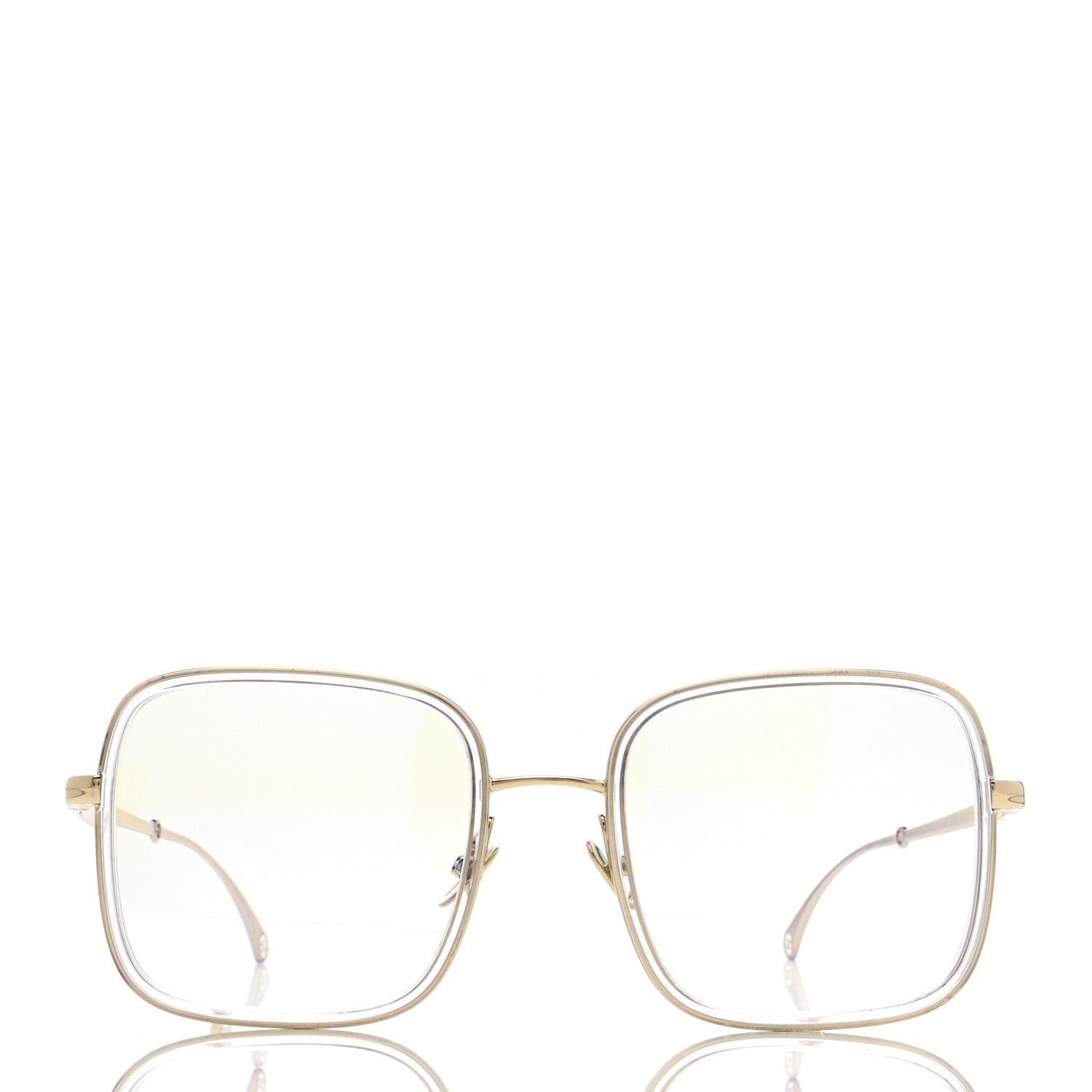 Chanel Square Removable Pearl Chain Eyeglasses 2195 Silver 2 of 9