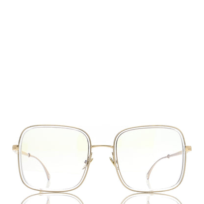Chanel Square Removable Pearl Chain Eyeglasses 2195 Silver 2 of 9