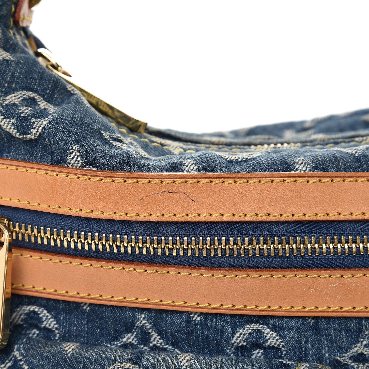 Louis Vuitton Monogram Denim Baggy PM Blue 8 of 9