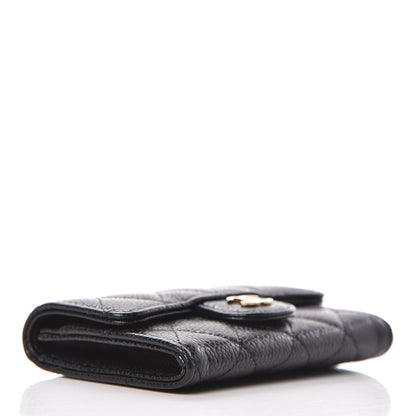 Chanel Caviar Quilted Flap Card Holder Black 4 of 8