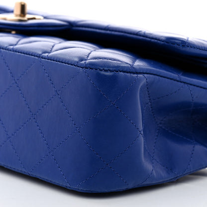 Chanel Lambskin Quilted Medium Double Flap Blue 10 of 10