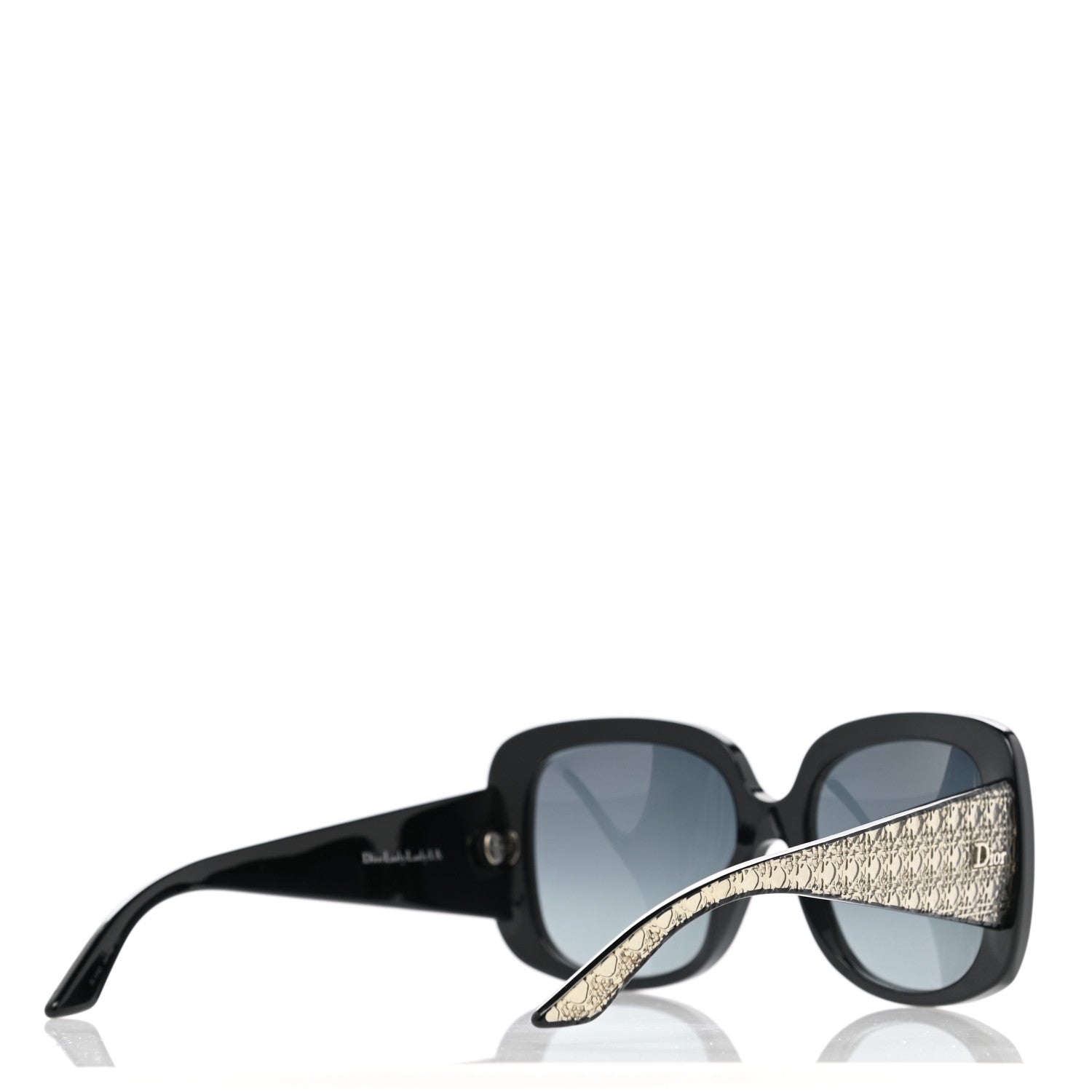 Christian Dior Cannage Dior Lady Lady 1 Sunglasses Black Blue 4 of 9