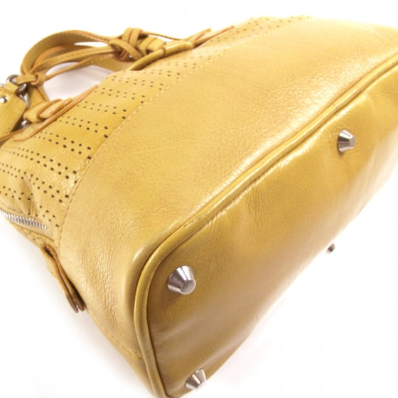 Leather Kerala Tote Yellow
