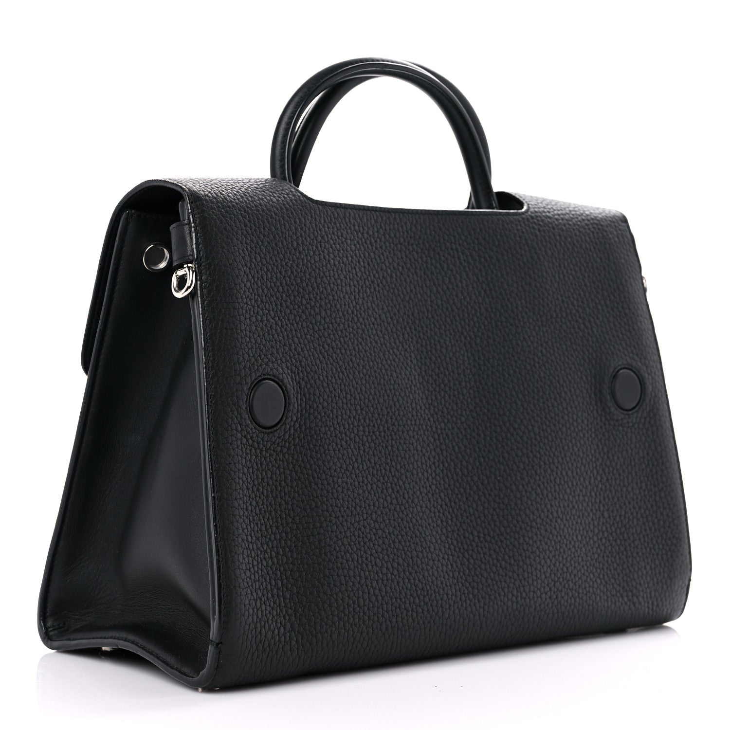 Christian Dior Grained Calfskin Medium Diorever Flap Black 2 of 8