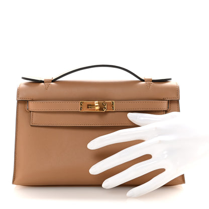 Hermes Swift Kelly Pochette Clutch Chai 2 of 7