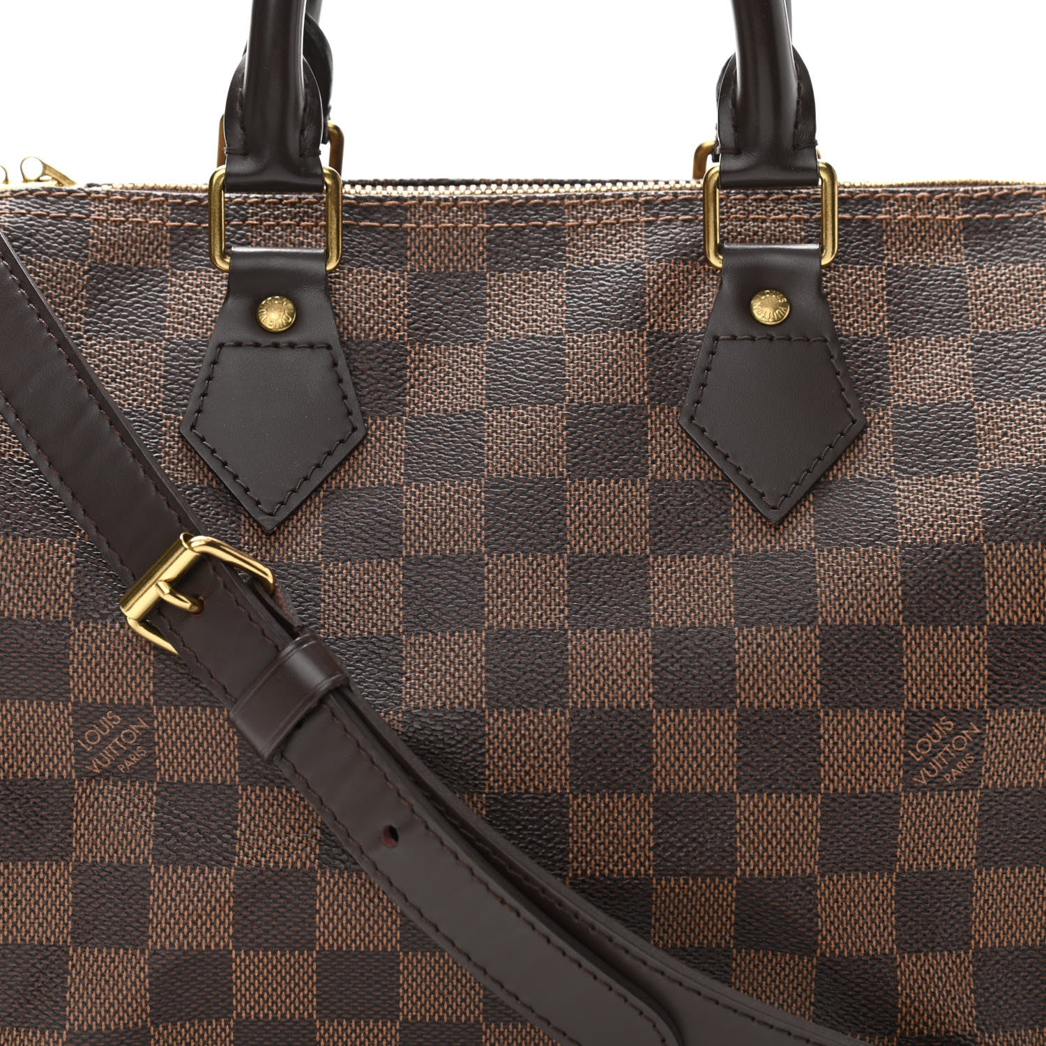 Louis Vuitton Damier Ebene Speedy Bandouliere 25 8 of 11
