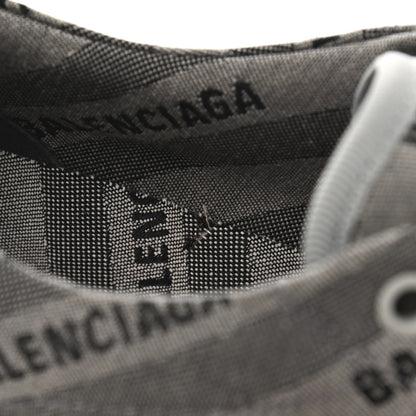 Balenciaga Canvas Jacquard Diagonal Allover Logo Womens Match Graffiti Sneakers 40 Grey 13 of 14