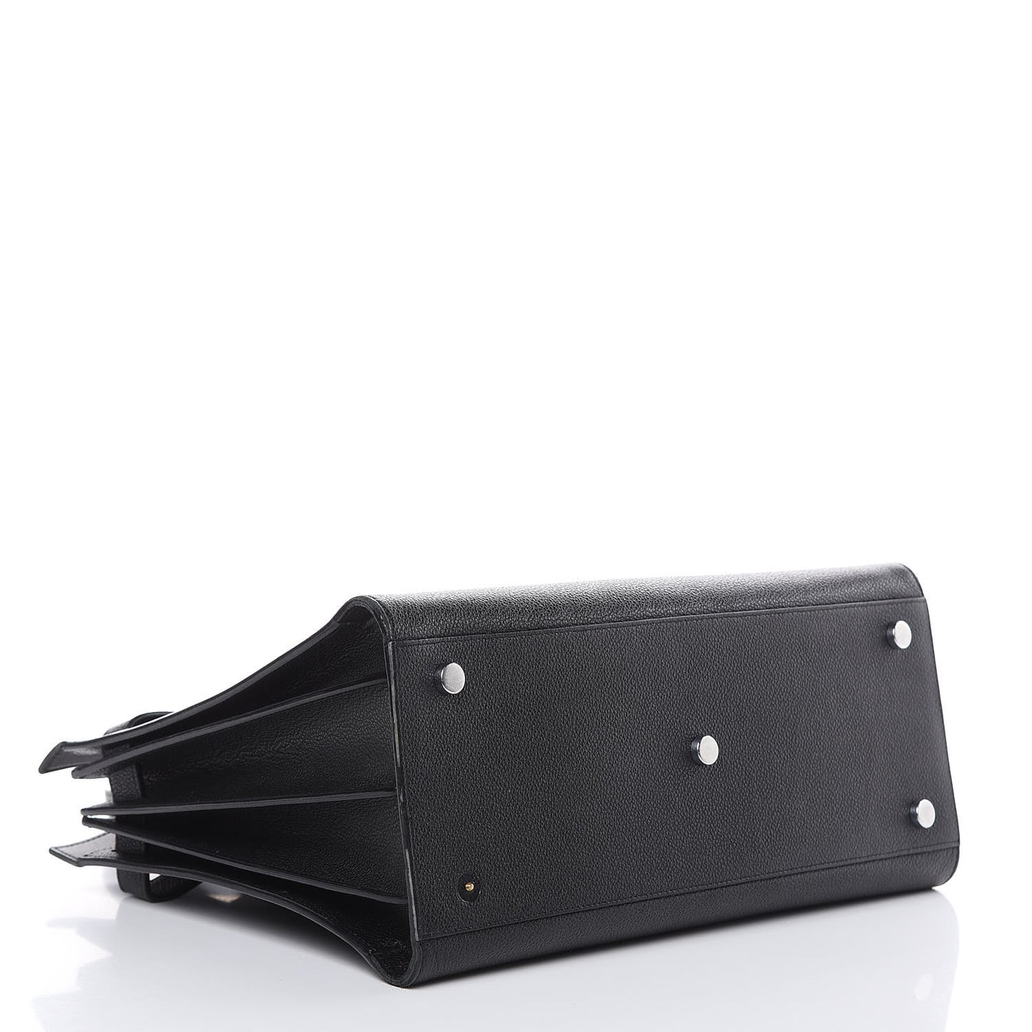 Grained Calfskin Small Sac De Jour Black
