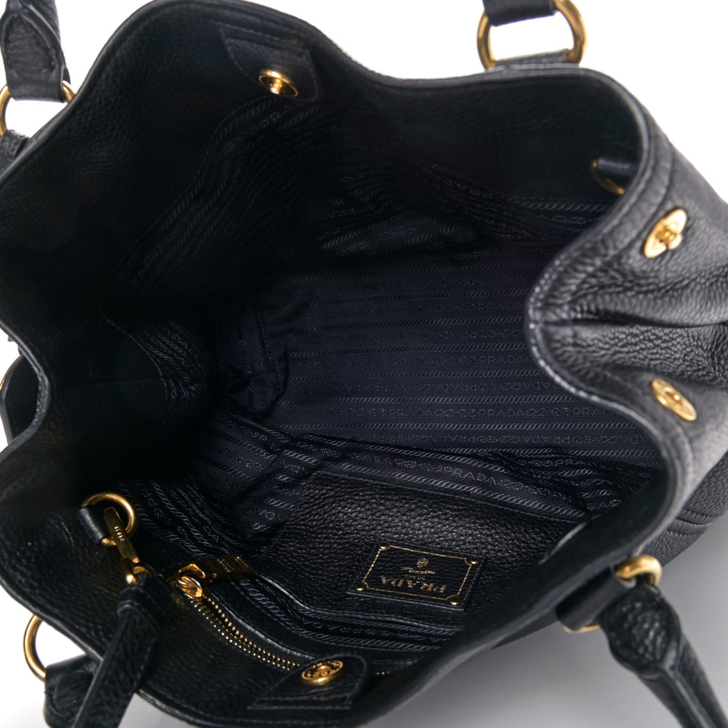Vitello Daino Tote Black