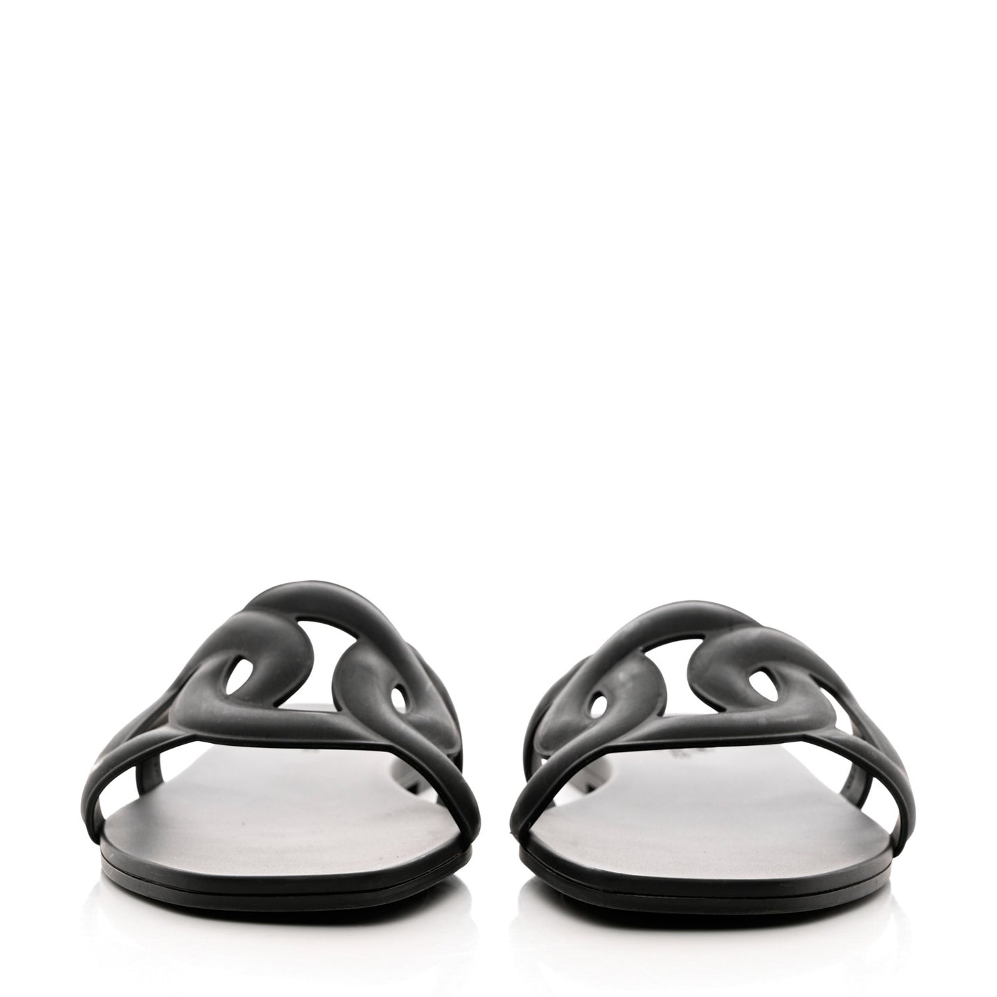Rubber Aloha Sandals 39 Black