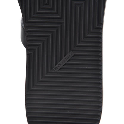Hermes Calfskin Rubber Tahiti Sandals 39 Black 7 of 10