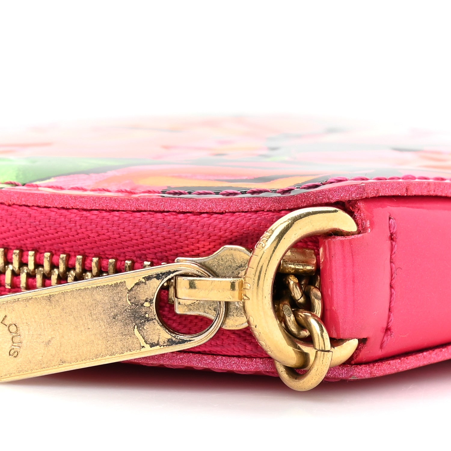 Louis Vuitton Vernis Roses Chapeau Coin Purse Rose Pop 8 of 12