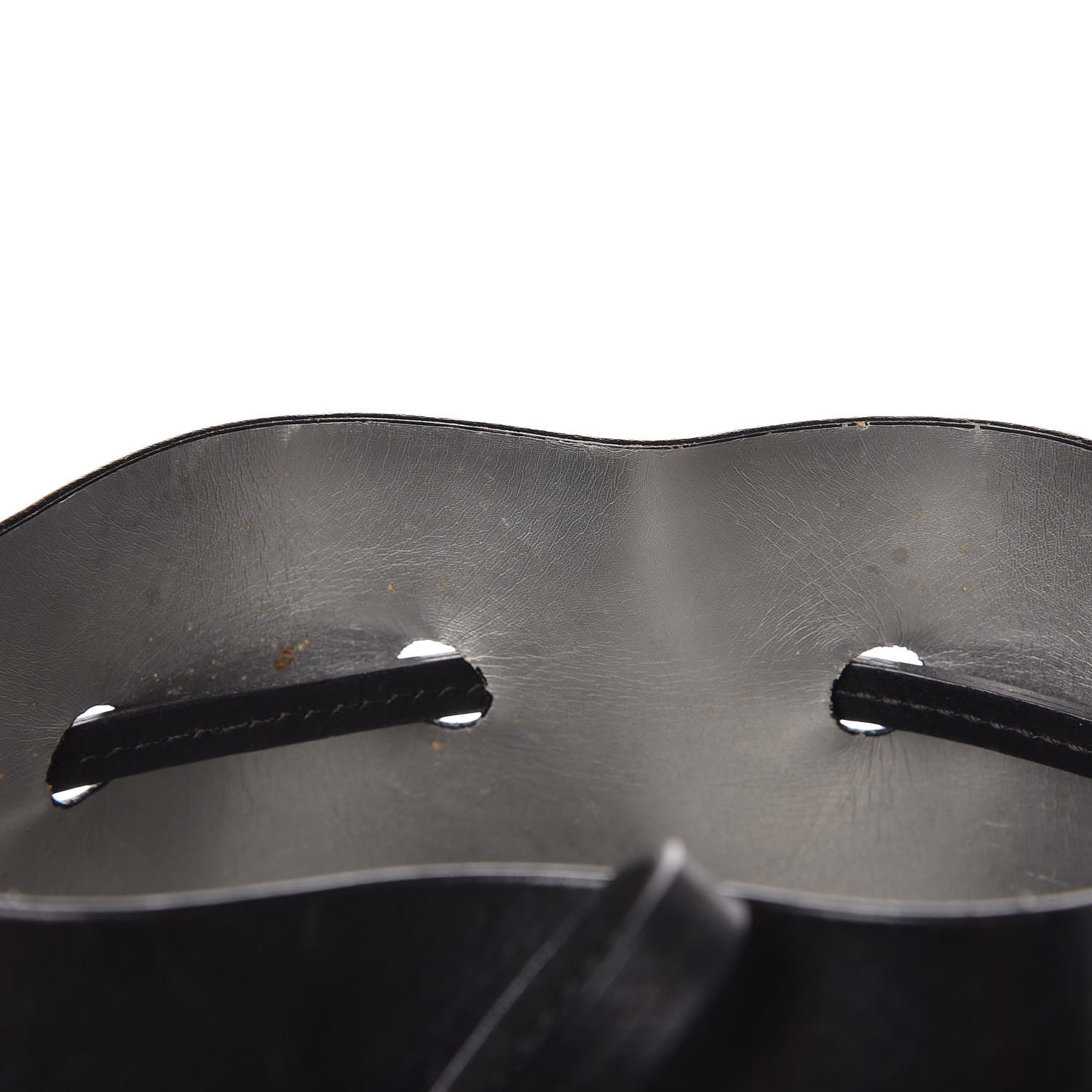 Mansur Gavriel Calfskin Mini Bucket Bag Black Argento 11 of 20
