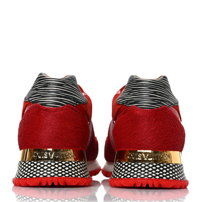 Louis Vuitton Epi Calf Hair Calfskin Run Away Sneakers 36 Rouge 5 of 7