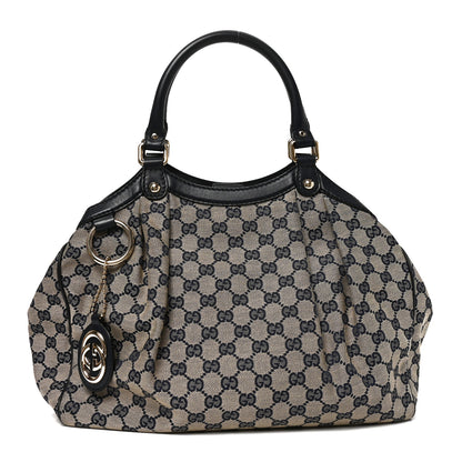 Gucci Monogram Medium Sukey Tote Navy 1 of 10