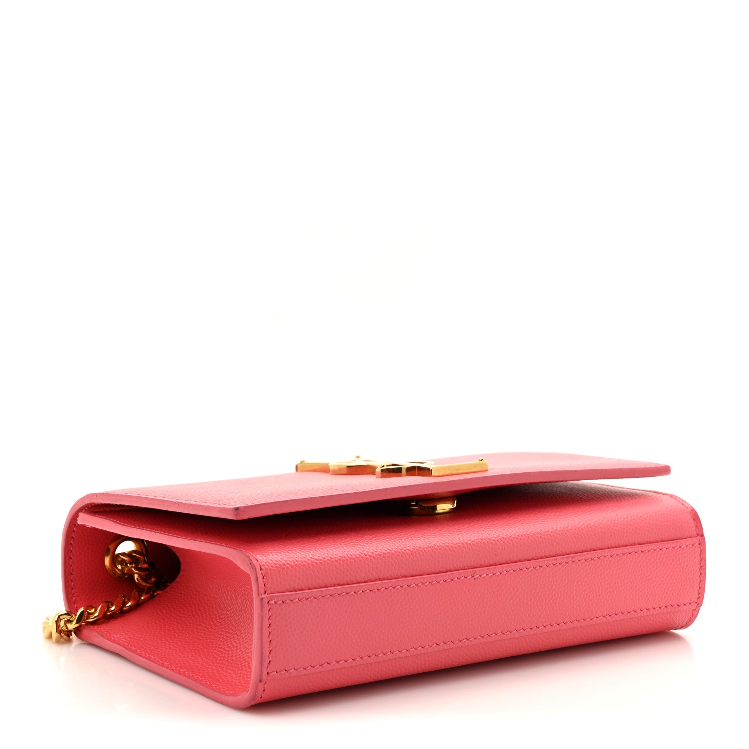 Saint Laurent Grain De Poudre Small Monogram Kate Satchel Rose Clair 4 of 14