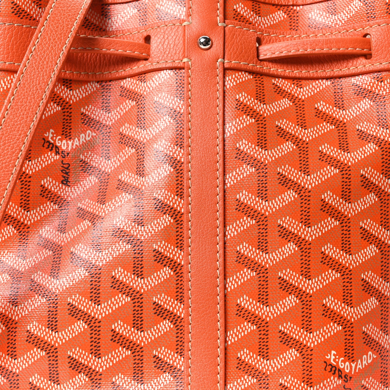 Goyard Goyardine Petit Flot Bucket Bag PM Orange 7 of 9