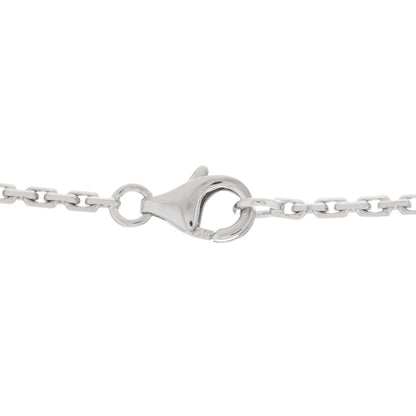 Cartier 18K White Gold 3 Diamonds LOVE Pendant Necklace 4 of 5