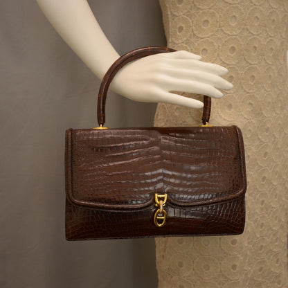 Hermes Porosus Crocodile Chaine d'Ancre Bag 2 of 6