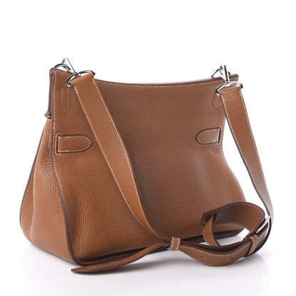 Hermes Taurillon Clemence Jypsiere 34 Gold 3 of 11