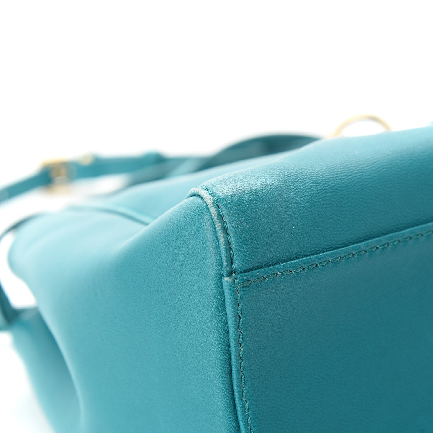 Fendi Nappa Mini Peekaboo Iconic Satchel Lago 13 of 14