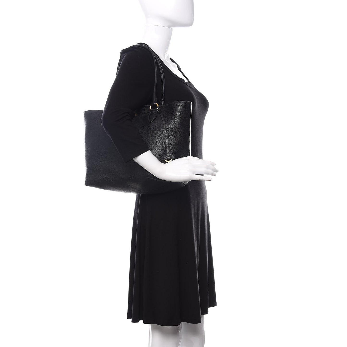 Vitello Daino Tote Black