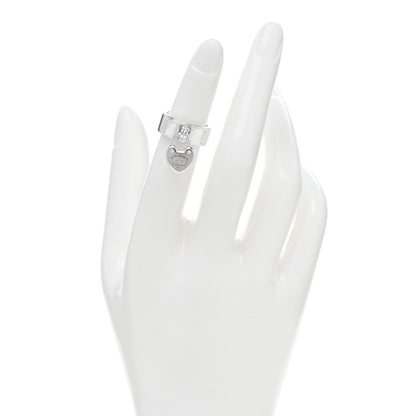 Tiffany Sterling Silver Return To Tiffany Lock Love Ring 46 3.75 2 of 5