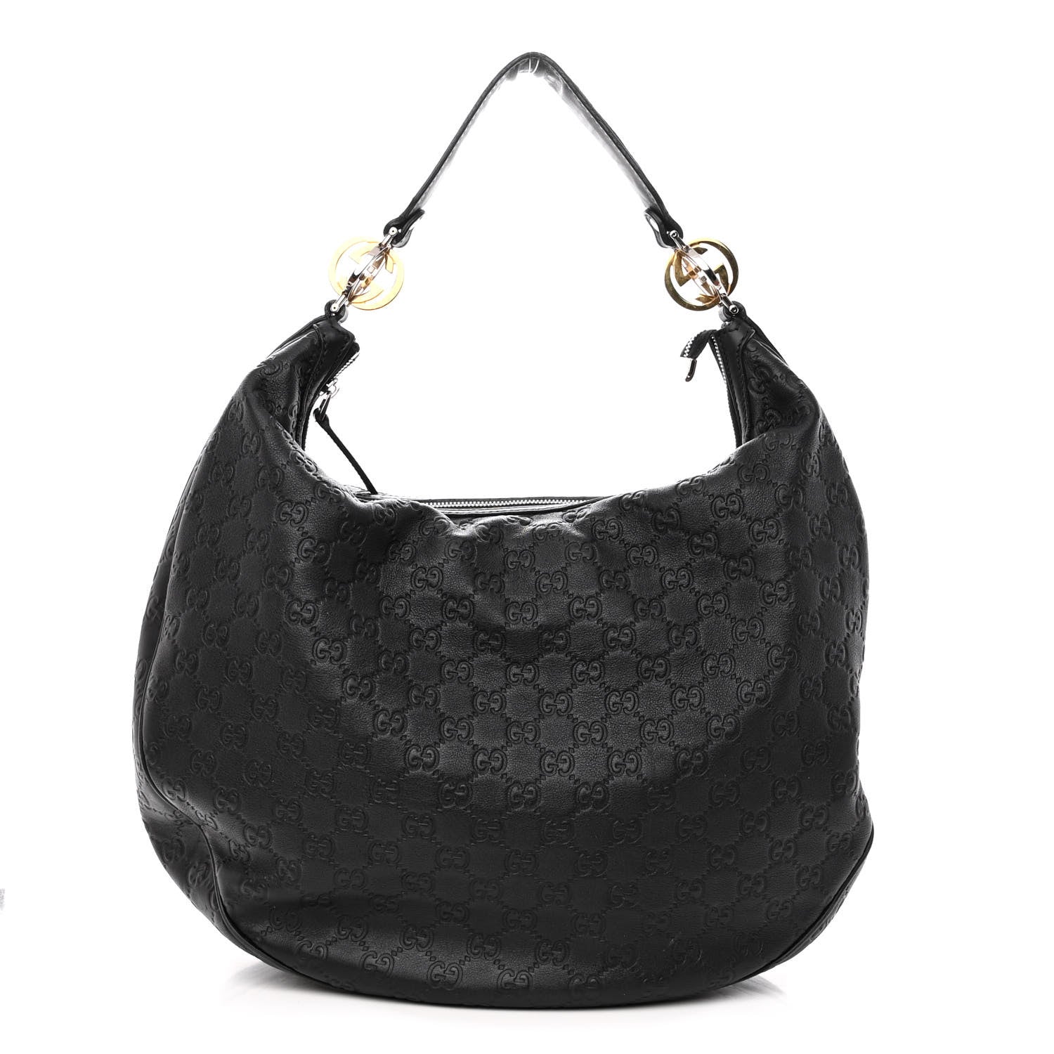 Gucci Guccissima Large GG Twins Hobo Black 1 of 12