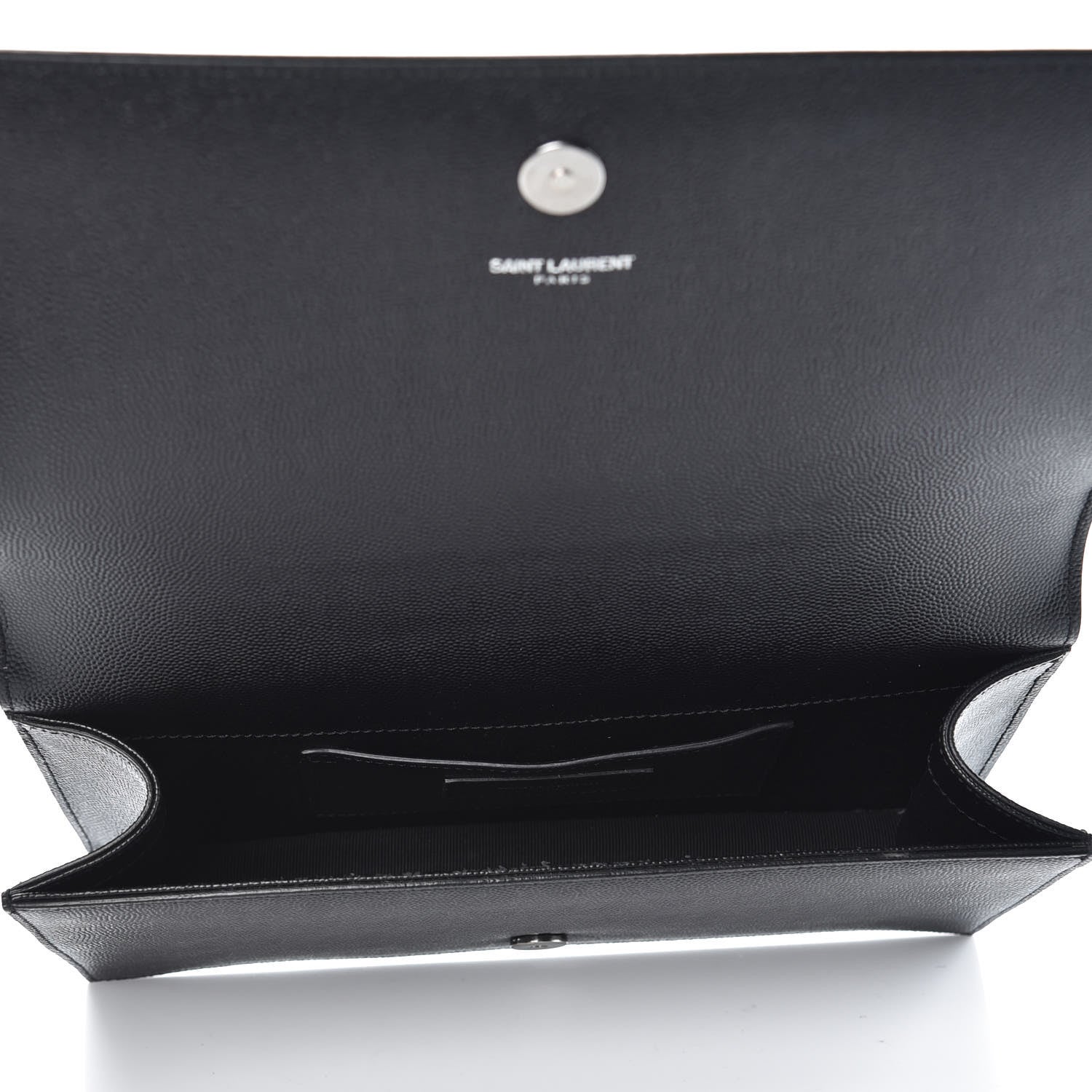 Saint Laurent Grain De Poudre Classic Monogram Kate Clutch Black 5 of 9