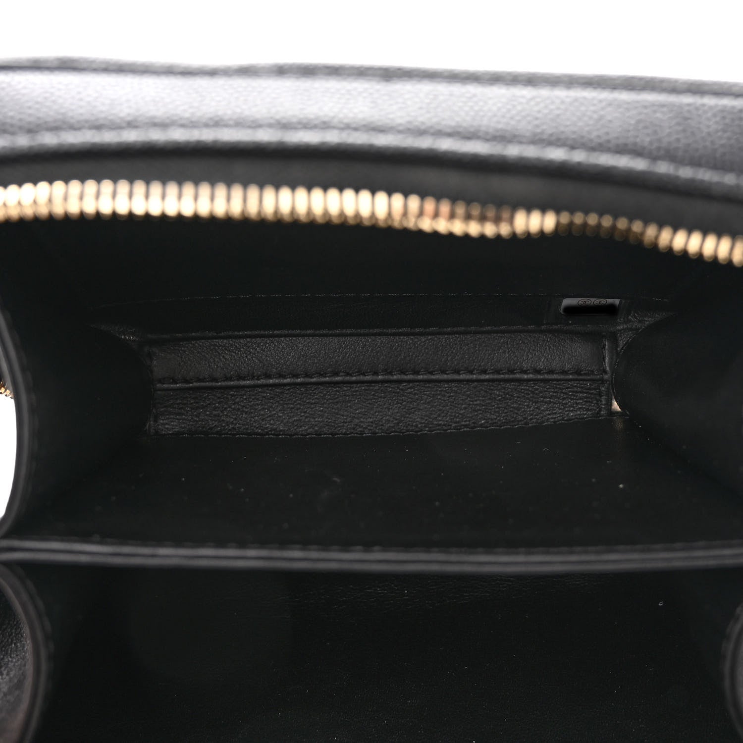 Chanel Caviar Quilted Small CC Filigree Vanity Case Black 5 of 11