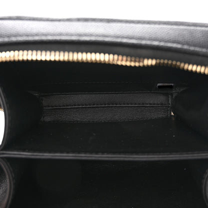 Chanel Caviar Quilted Small CC Filigree Vanity Case Black 5 of 11