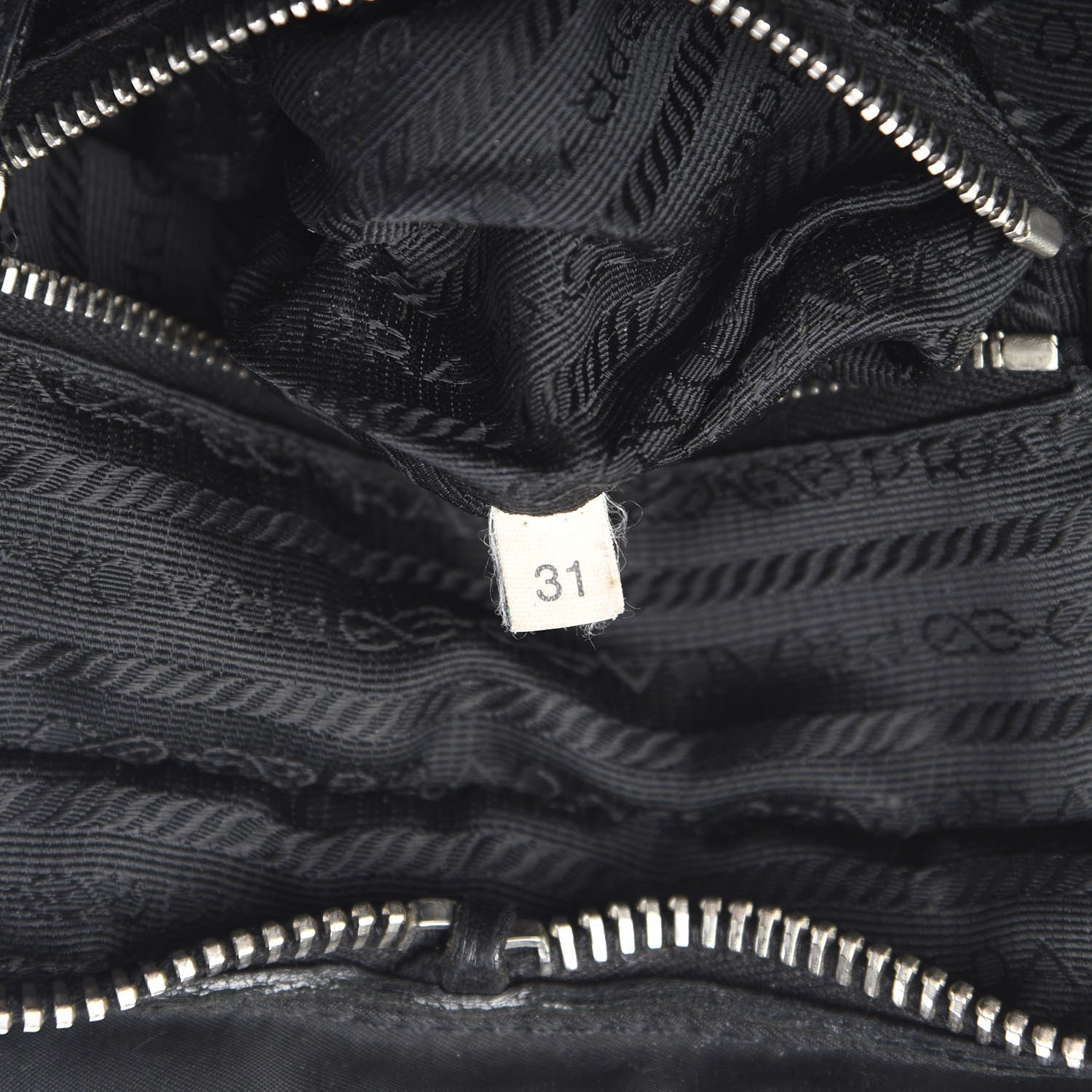 Prada Nappa Tessuto Nylon Shoulder Bag Black 6 of 11