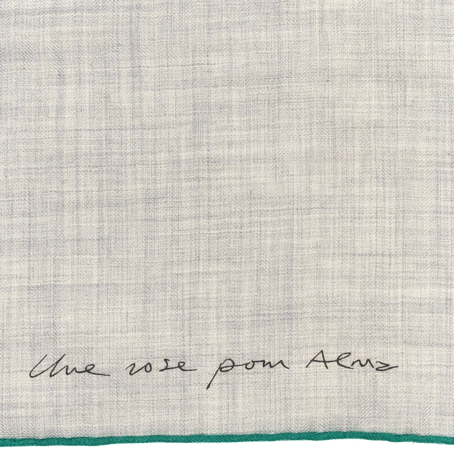Cashmere Silk Une Rose Pour Alma Shawl 140 Gris Chine Sepia