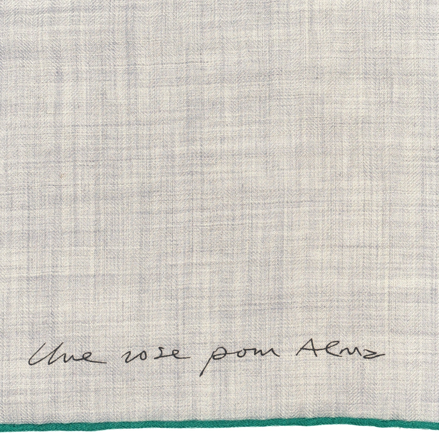 Hermes Cashmere Silk Une Rose Pour Alma Shawl 140 Gris Chine Sepia 5 of 6