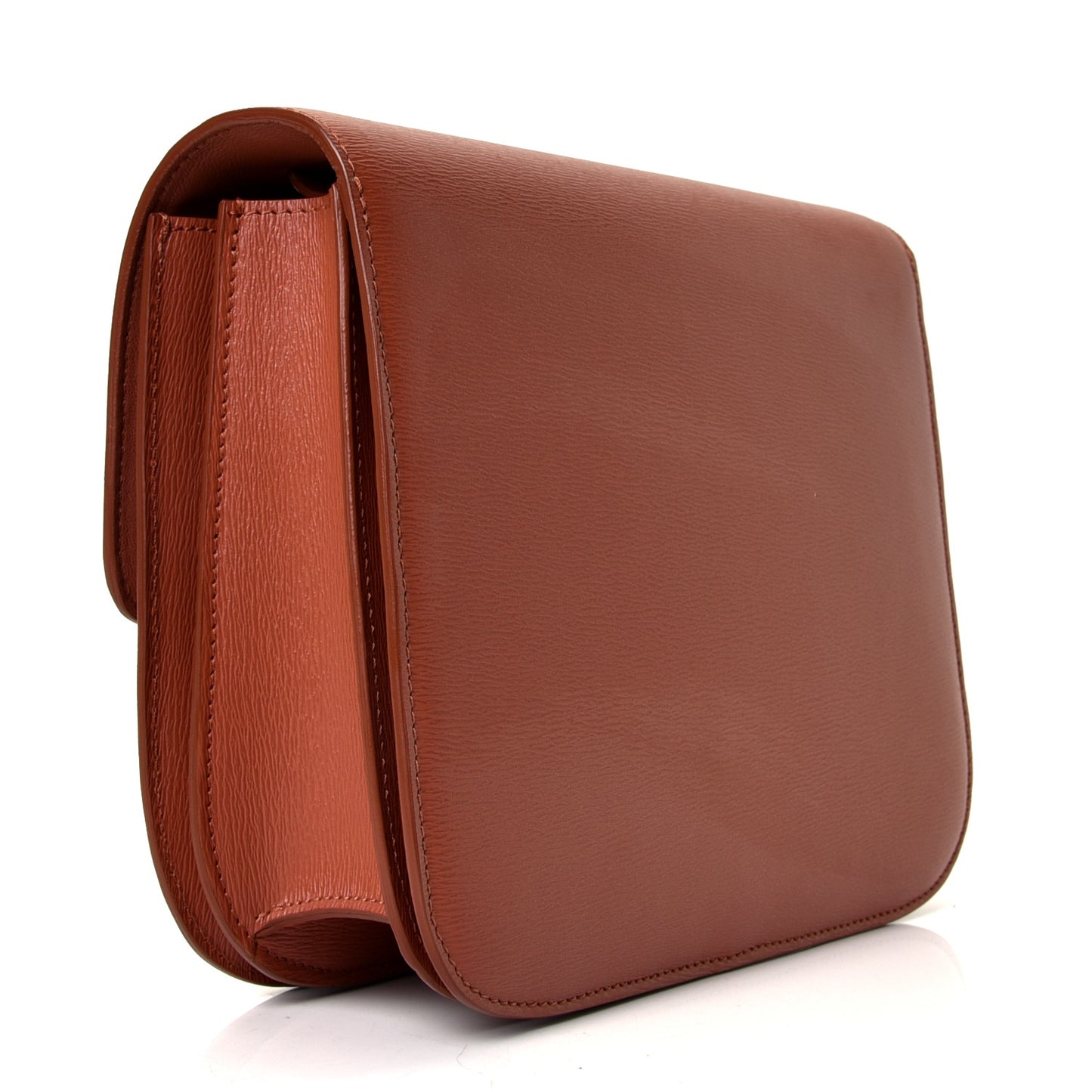Liege Medium Classic Box Flap Bag Terracotta