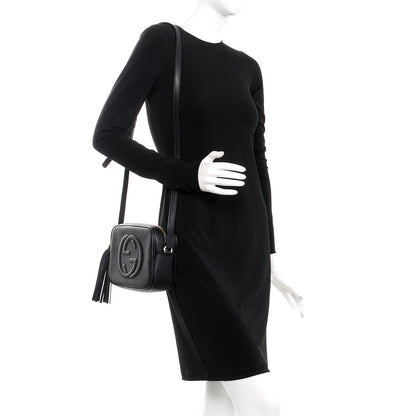 Gucci Pebbled Calfskin Small Soho Disco Bag Black 2 of 7