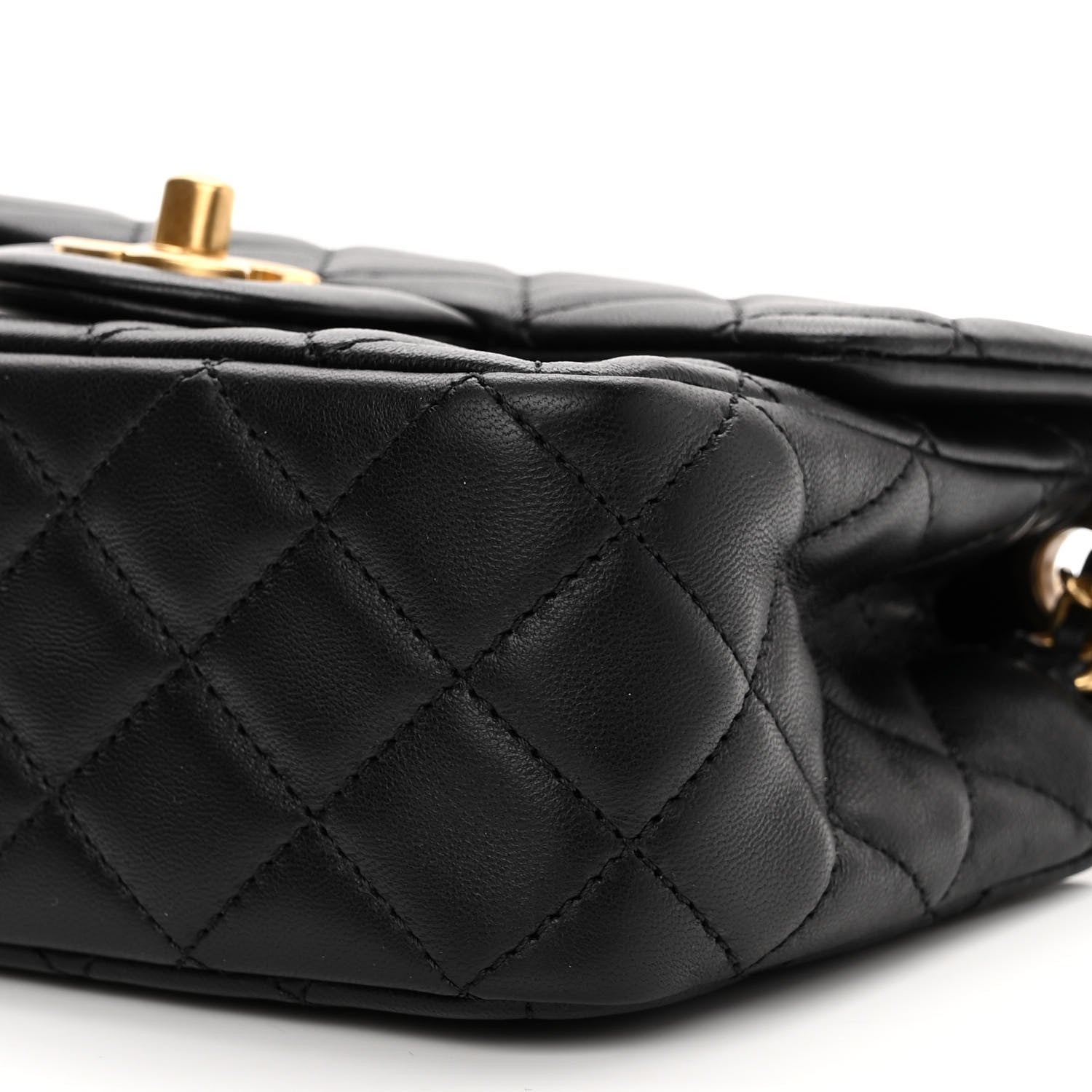 Chanel Lambskin Quilted Mini Pearl Crush Flap Black 10 of 11