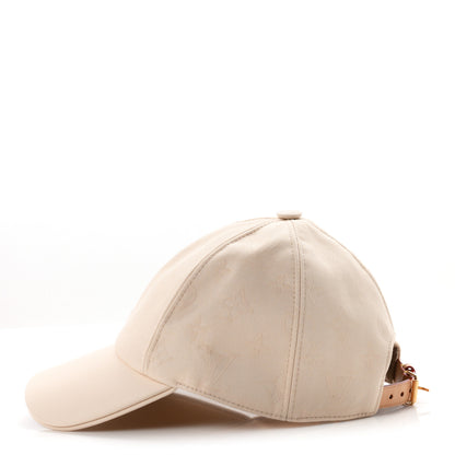 Louis Vuitton Calfskin Cotton Jacquard Monogram LV First Cap M Beige 4 of 8