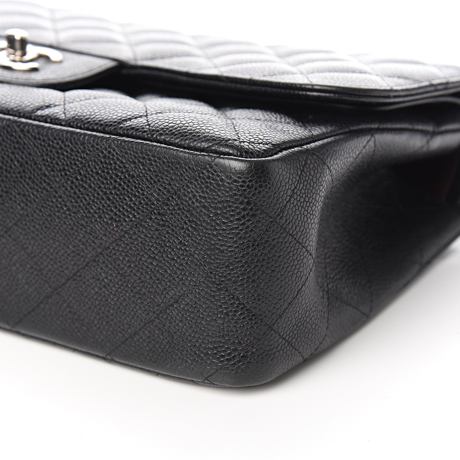 Chanel Caviar Quilted Jumbo Double Flap Black 8 of 9
