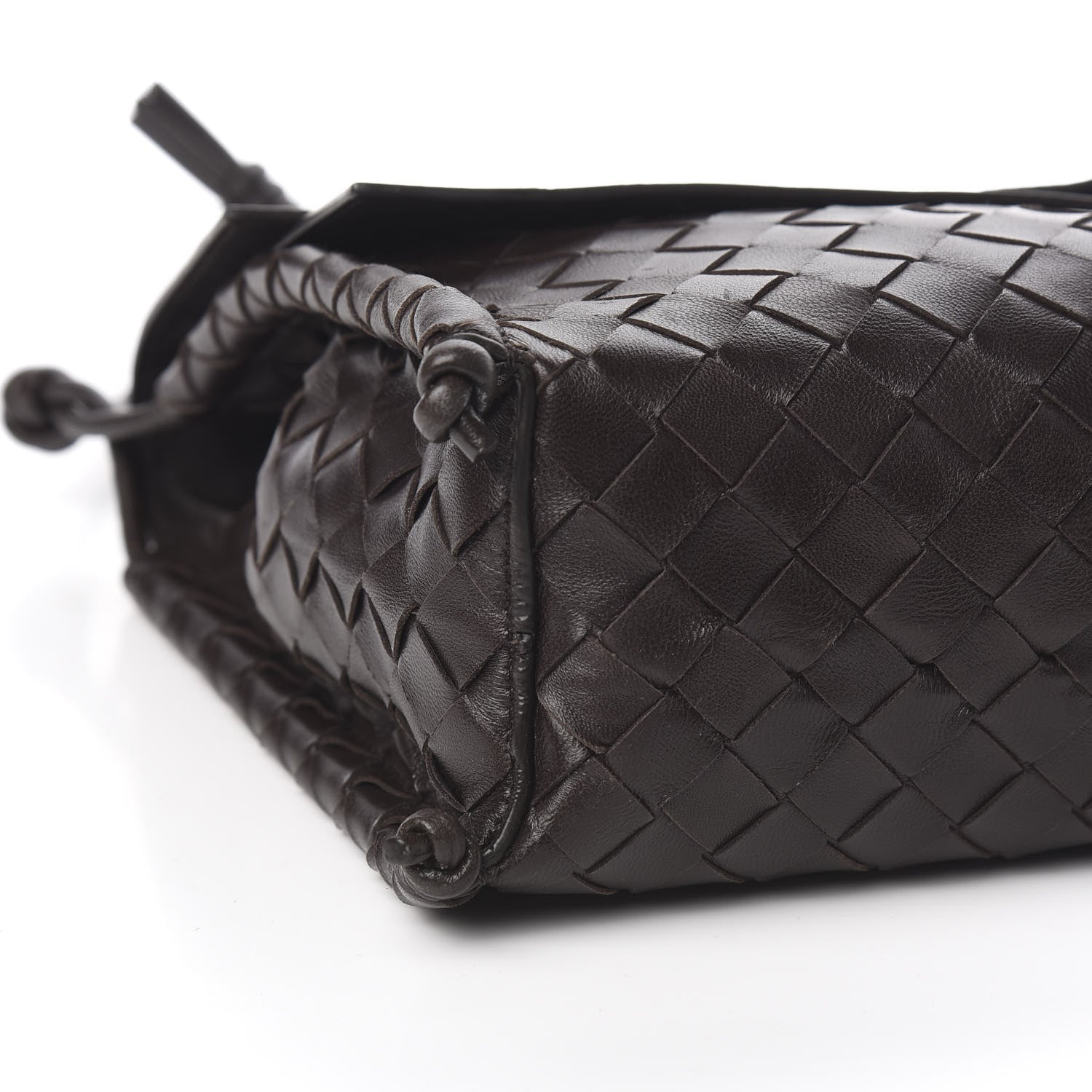 Bottega Veneta Nappa Intrecciato Small Knot Flap Crossbody Fondente 7 of 9