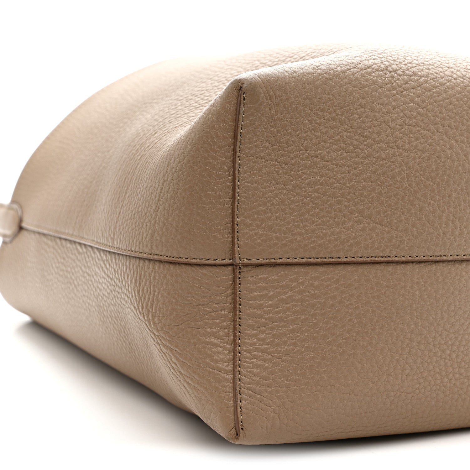 The Row Grained Calfskin Medium N/S Park Tote Dark Taupe 8 of 9