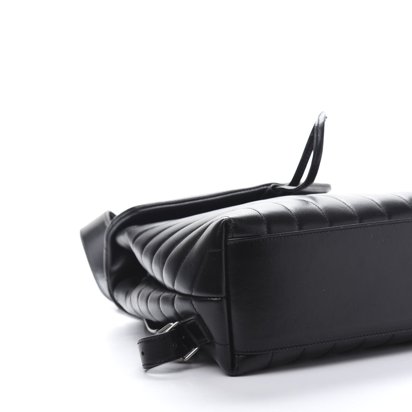 Calfskin Y Quilted Monogram Small Loulou Backpack Black