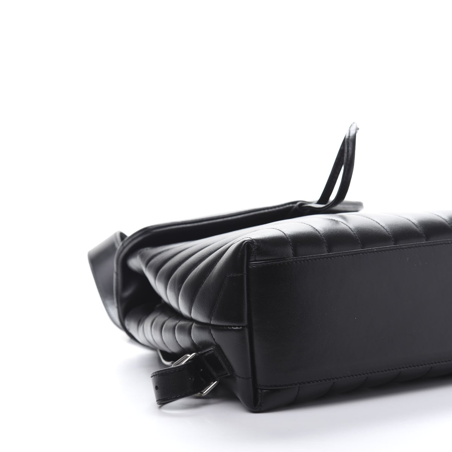 Saint Laurent Calfskin Y Quilted Monogram Small Loulou Backpack Black 5 of 10