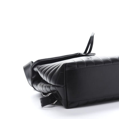 Saint Laurent Calfskin Y Quilted Monogram Small Loulou Backpack Black 5 of 10