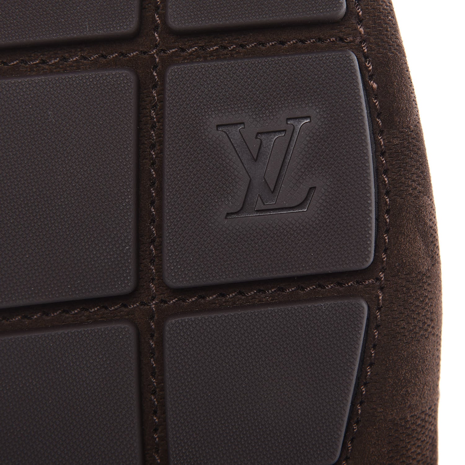 Louis Vuitton Suede Calfskin Mens Moccasin Loafers 12 Brown 6 of 8