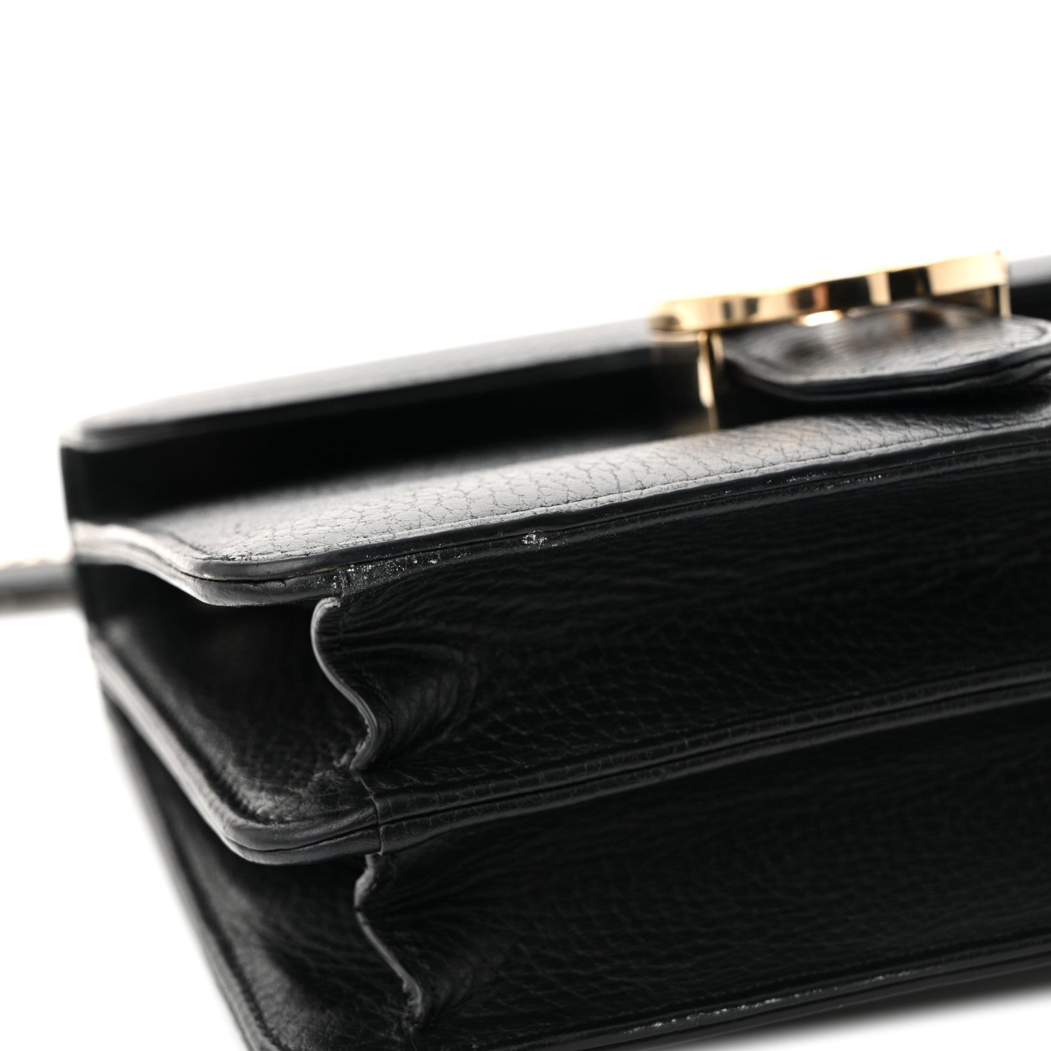 Gucci Dollar Calfskin Small Interlocking G Shoulder Bag Black 13 of 16