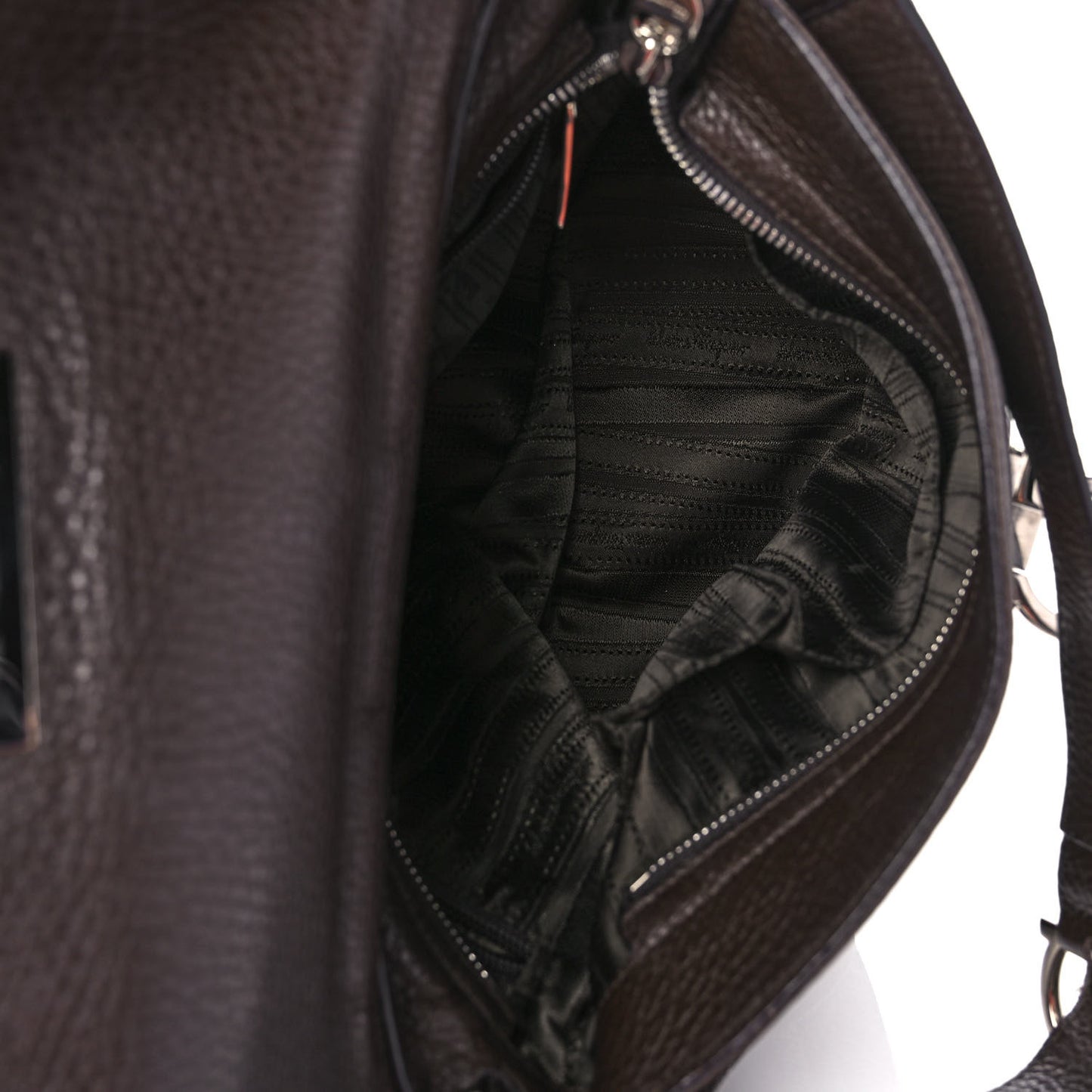 Calfskin Sofia Shoulder Bag Brown