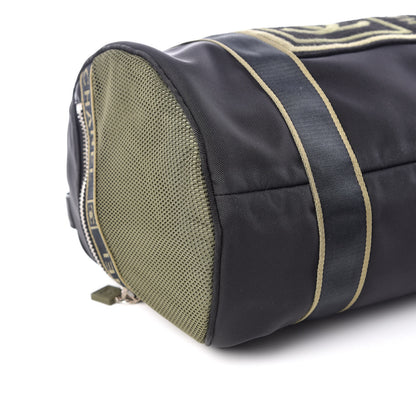 Chanel Nylon Sport Duffle Black Green 5 of 9