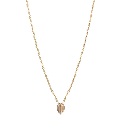 Cartier 18K Pink Yellow White Gold Baby Trinity Pendant Necklace 1 of 6